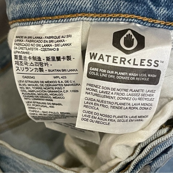 Levi’s rib cage straight blue jeans NWT women’s size 24W - Picture 10 of 10